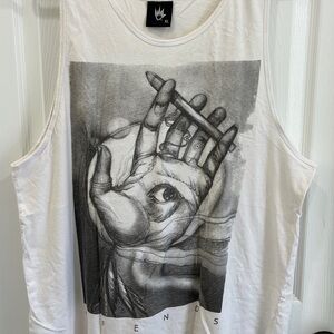 AFENDS White Graphic Tank Top XL